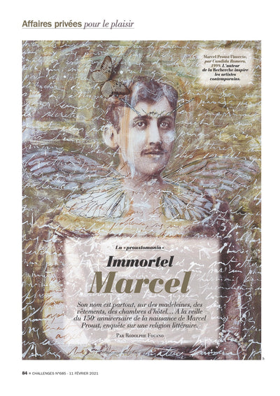 'Immortel MARCEL' article published in Challenges N°685 - February 11, 2021