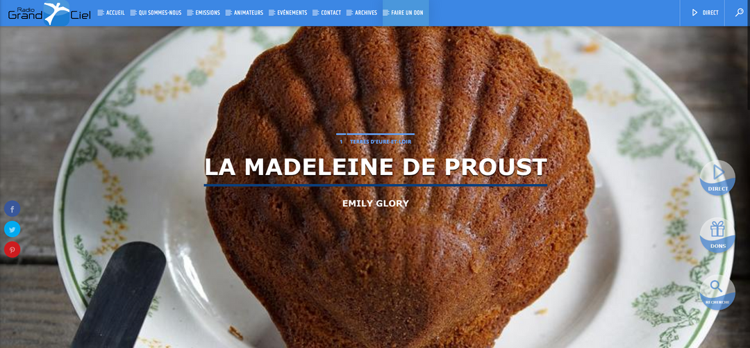 L'histoire de la Madeleine de Proust 